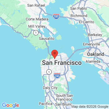 Map to Justin Shek, D.D.S. office in Sf, CA