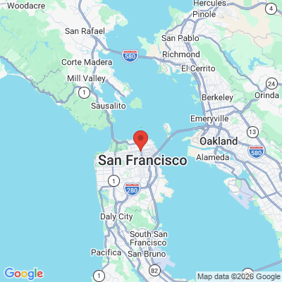 Map to Van Ness Dental Care office in Sf, CA