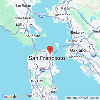 Map to Kearny Dental Arts & Aesthetics office in San Francisco, CA