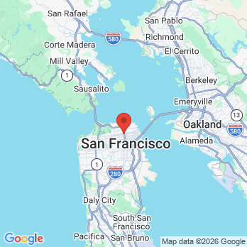 Map to Bay Area Smile office in San Francisco, CA