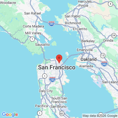 Map to Soothing Dental office in San Francisco, CA