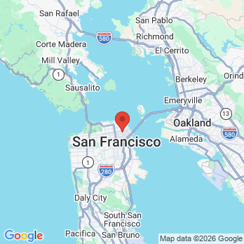 Map to Kelvin W. Hall, D.D.S. office in San Francisco, CA