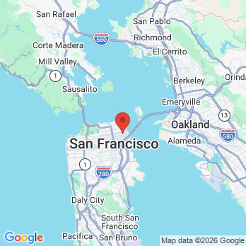 Map to Dental Aesthetica - Leila Azad & Associates office in Sf, CA