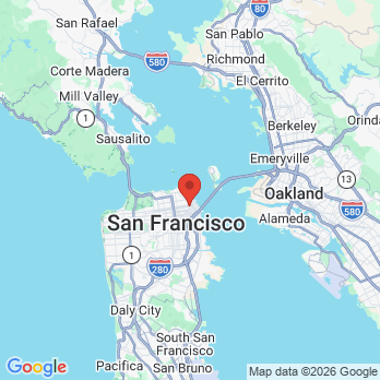 Map to Financial District Dentistry office in San Francisco, CA