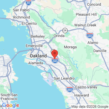 Map to Laurel Smile Dentistry office in Oakland, CA