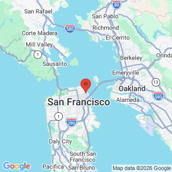 Map to James R. Urick, DDS office in Sf, CA