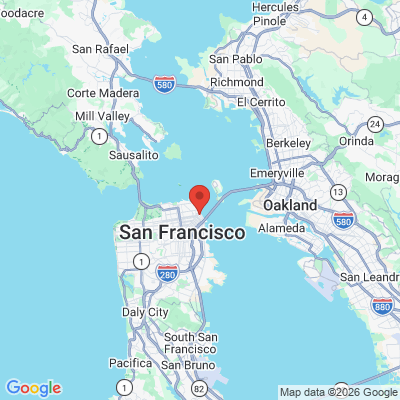 Map to One Market Dental office in Sf, CA