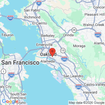 Map to Little Gold Fish Children’s Dentistry office in Oakland, CA