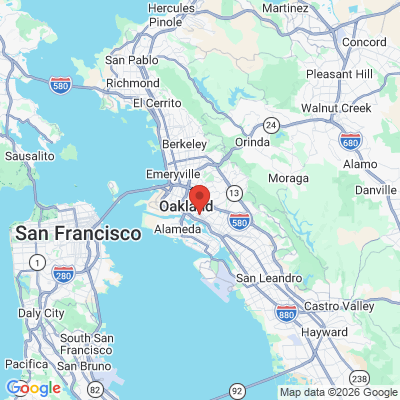 Map to Little Gold Fish Children’s Dentistry office in Oakland, CA