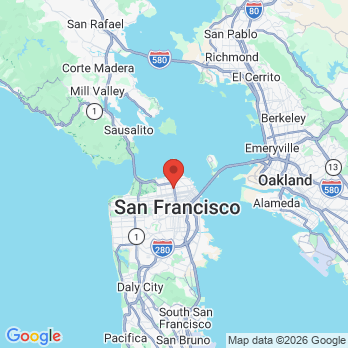 Map to Bay Area Smile office in San Francisco, CA