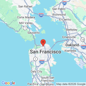 Map to Marina Tooth Fairy Dental Group office in San Francisco, CA