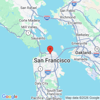 Map to Marina Dental Care office in San Francisco, CA