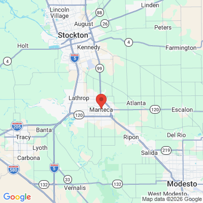 Map to  office in Manteca, CA