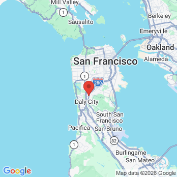 Map to William Ong DMD INC office in Daly City, CA