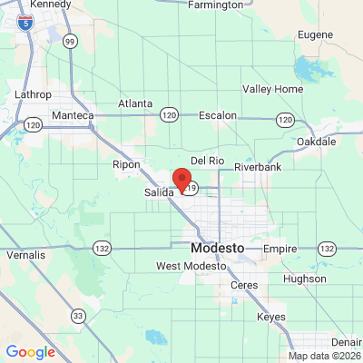 Map to  office in Modesto, CA