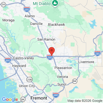 Map to Bay Breeze Dental office in Dublin, CA