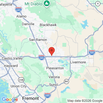 Map to Persimmon Dental Care office in Dublin, CA