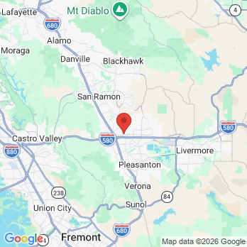Map to Sunflower dental  office in Dublin, CA