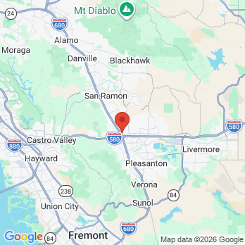 Map to Dublin Unique Dentistry office in Dublin, CA