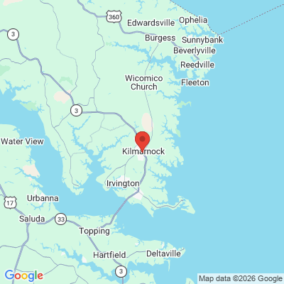 Map to  office in Kilmarnock, VA