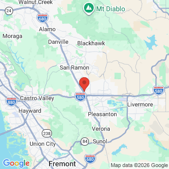 Map to StarBrite Dental Dublin office in Dublin, CA