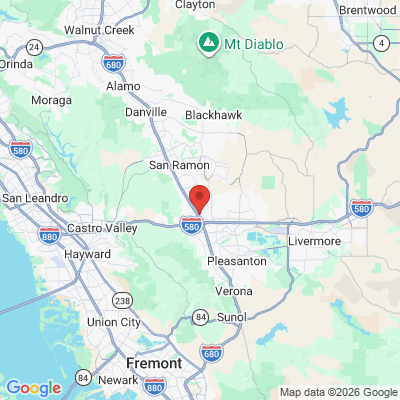 Map to StarBrite Dental Dublin office in Dublin, CA