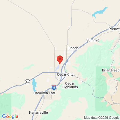 Map to  office in Cedar City Dental Office