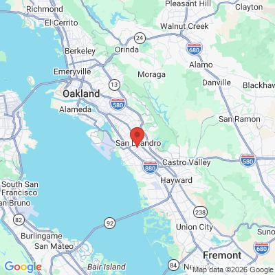 Map to  office in San Leandro, CA