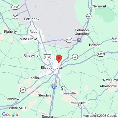 Map to  office in Elizabethtown, KY