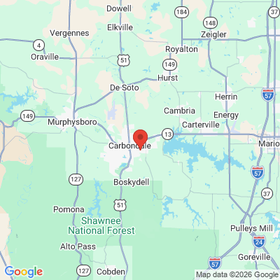 Map to  office in Carbondale, IL