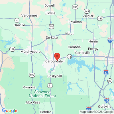 Map to  office in Carbondale, IL