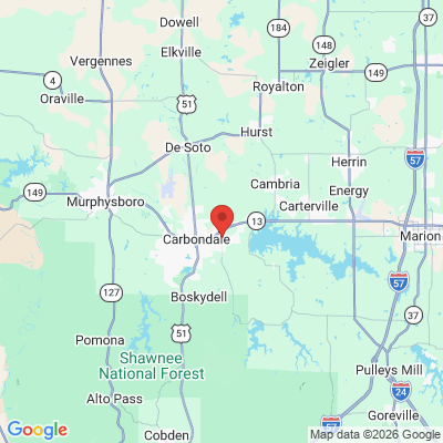 Map to  office in Carbondale, IL