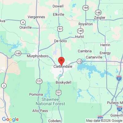 Map to  office in Carbondale, IL