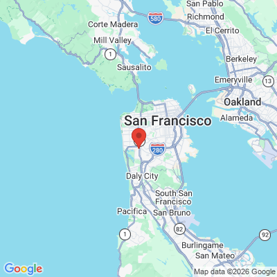 Map to Lynn Mojica DMD PC office in San Francisco, CA