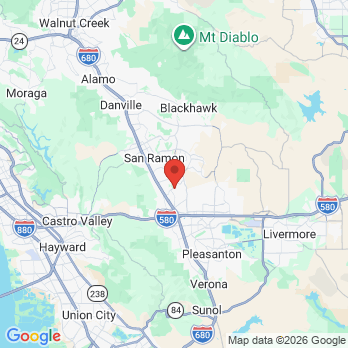 Map to Cannatella & Moonka DDS office in San Ramon, CA