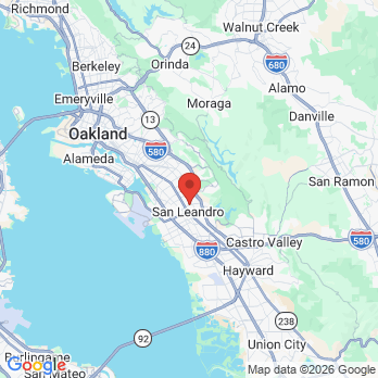 Map to Primary Office office in San Leandro, CA