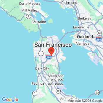 Map to SF Premier Dental office in San Francisco, CA