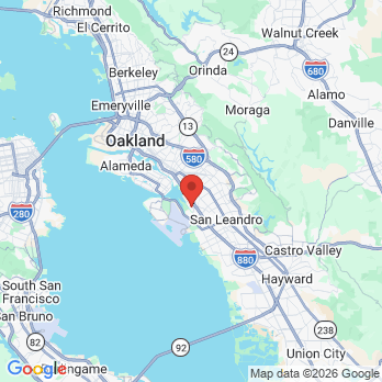 Map to Youthful Tooth  office in Oakland, CA