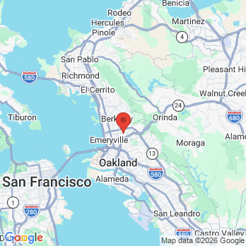 Map to Invision Perio office in Oakland, CA