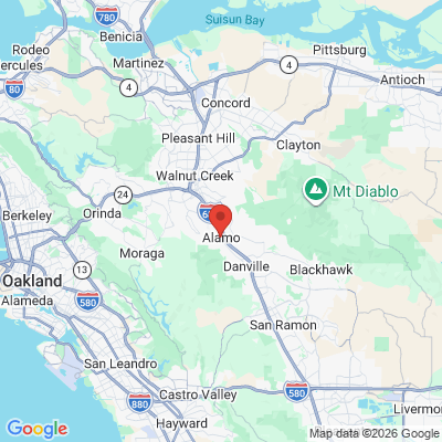 Map to  office in Alamo, CA