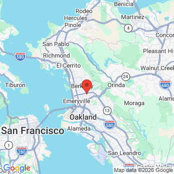 Map to I B Yudin, DDS office in Berkeley, CA