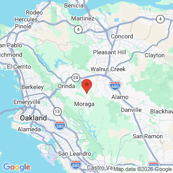 Map to Moraga Dental Care - Dr. Kian P. Tavallei, D.D.S. office in Moraga, CA