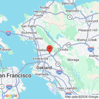 Map to Transcendentist office in Berkeley, CA
