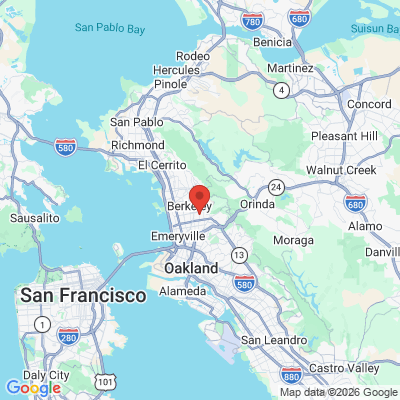 Map to Aloha Pediatric Dentistry  office in Berkeley, CA
