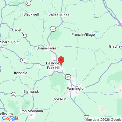 Map to  office in Farmington, MO