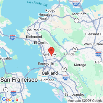 Map to Dr. James Olson office in Berkeley, CA