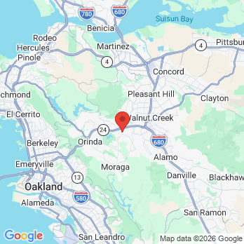Map to Yass Endodontics office in Lafayette, CA