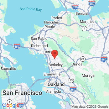 Map to Ricky Singh DMD office in Berkeley, CA