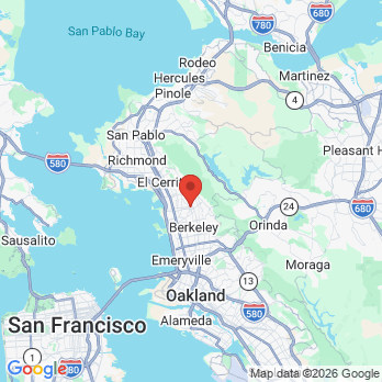 Map to Alex D DeVigal DDS office in Berkeley, CA