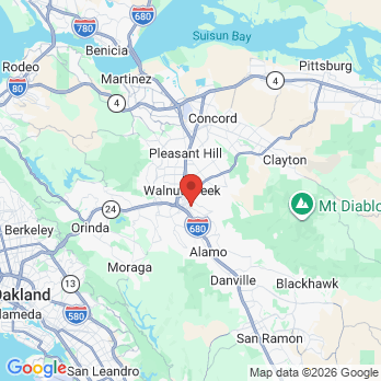 Map to William Schneider DDS office in Walnut Creek, CA